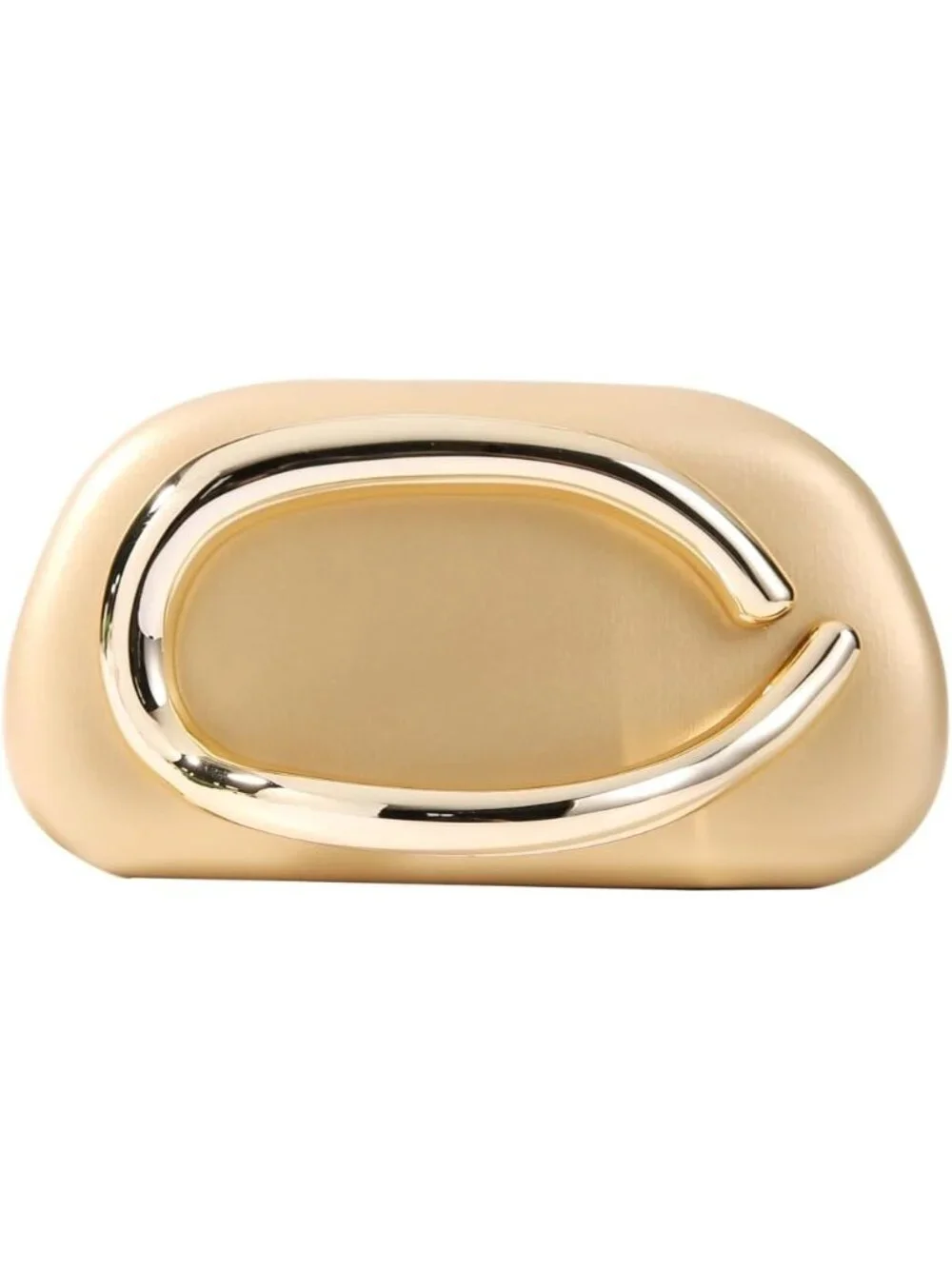 👜Women's Gold Art Deco Clutch Gold-Tone Handle Evening Party Purse Bag